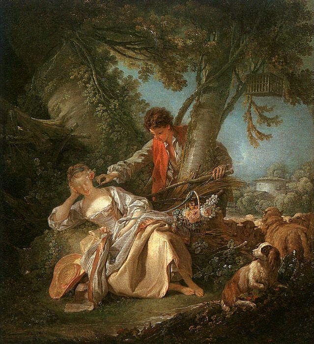 Francois Boucher The Sleeping Shepherdess oil painting picture